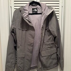 The North Face Gray Raincoat